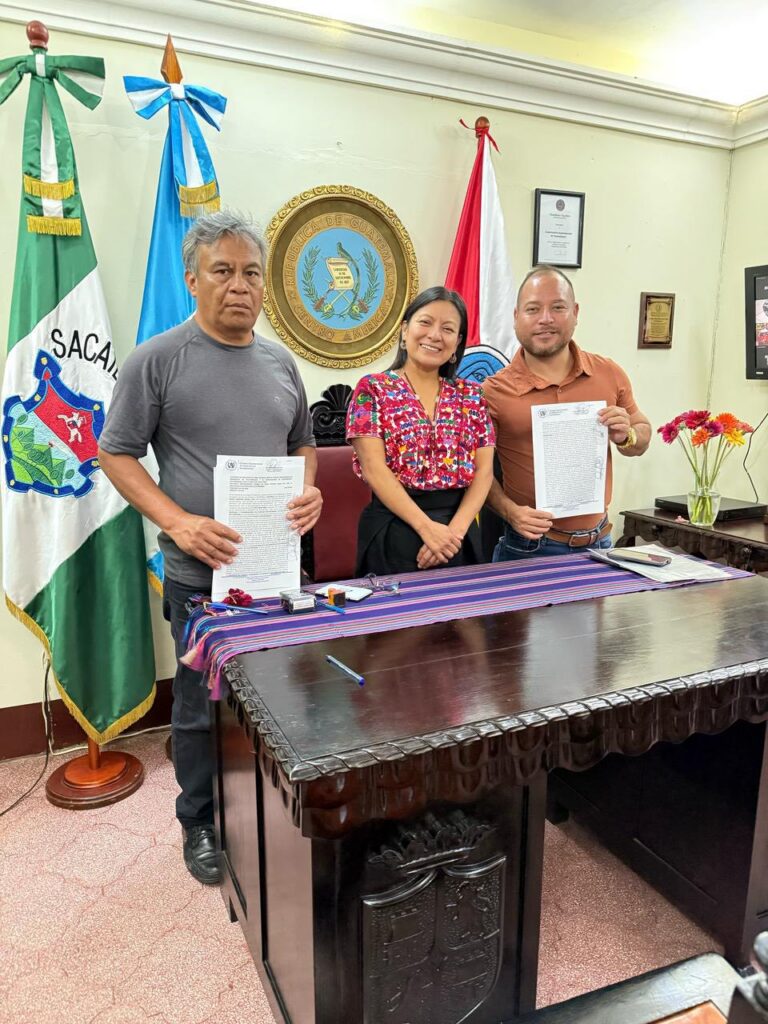 Firma de Convenio Ordinario 26-2025, Jocotenango, Sacatepéquez
