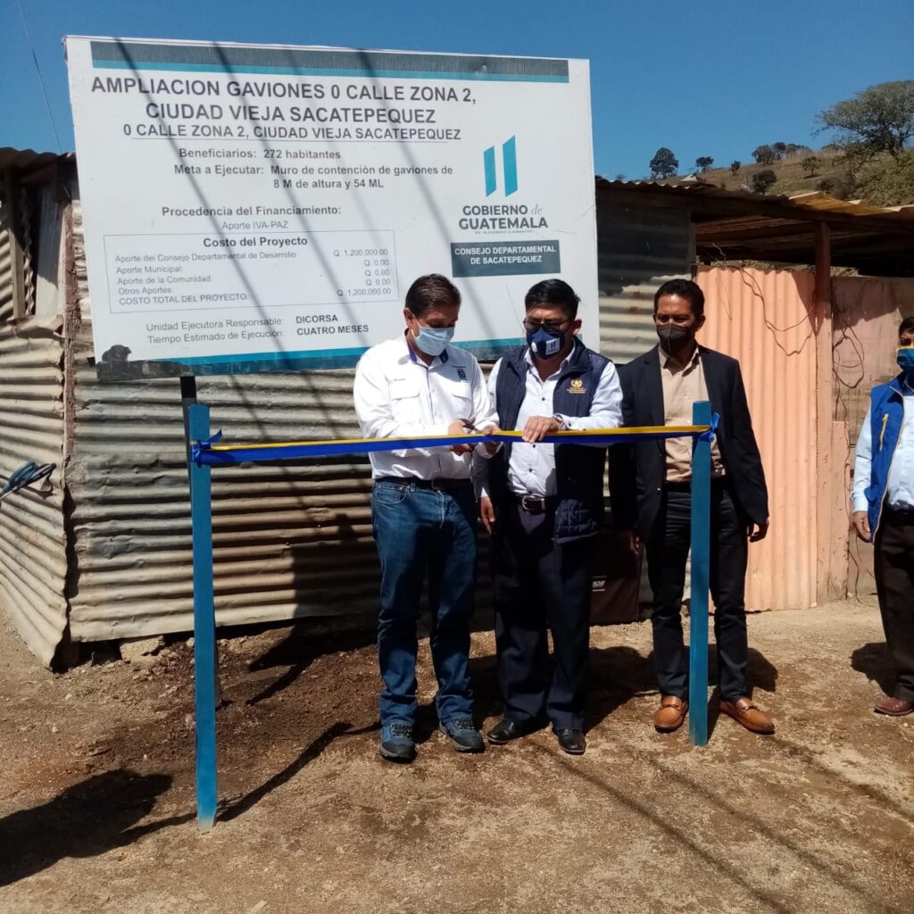 INAUGURACIÓN DE OBRA EN EL MUNICIPIO DE CIUDAD VIEJA SACATEPÉQUEZ