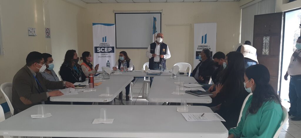 REUNION DE TRABAJO, CONSEJO DEPARTAMENTAL DE DESARROLLO DE SACATEPÉQUEZ.