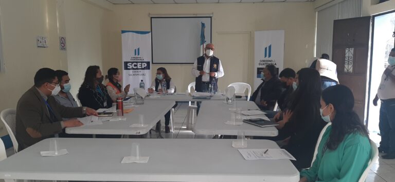 REUNION DE TRABAJO, CONSEJO DEPARTAMENTAL DE DESARROLLO DE SACATEPÉQUEZ.