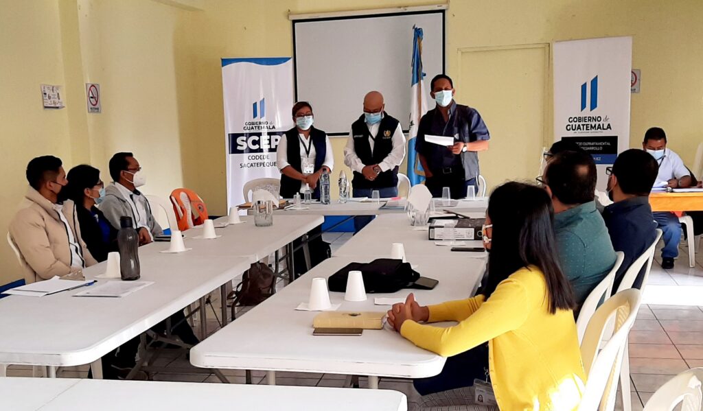 REUNION DE TRABAJO, CONSEJO DEPARTAMENTAL DE DESARROLLO DE SACATEPÉQUEZ.