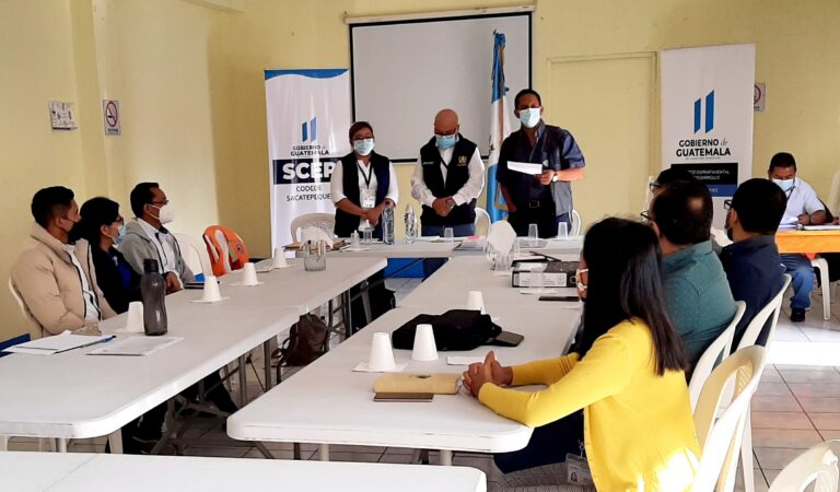 REUNION DE TRABAJO, CONSEJO DEPARTAMENTAL DE DESARROLLO DE SACATEPÉQUEZ.