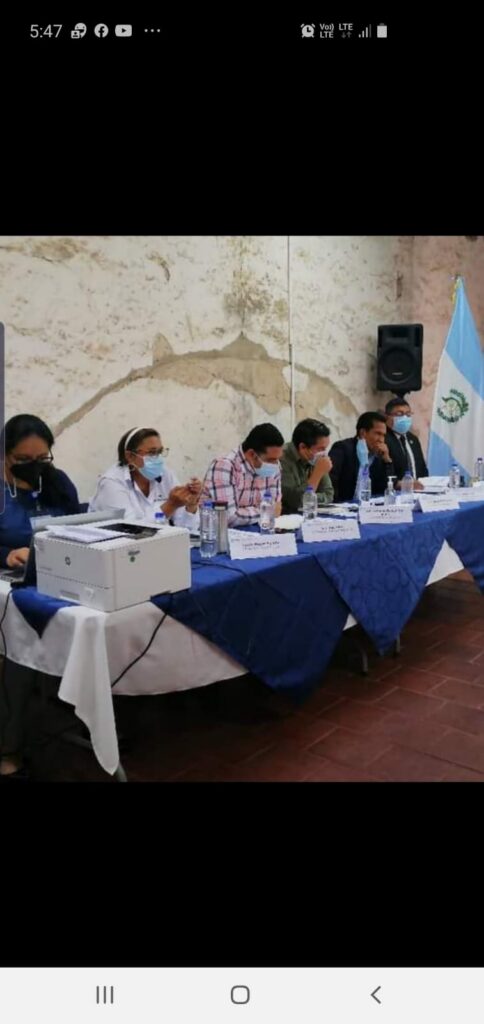 REUNION DE TRABAJO, CONSEJO DEPARTAMENTAL DE DESARROLLO DE SACATEPÉQUEZ.