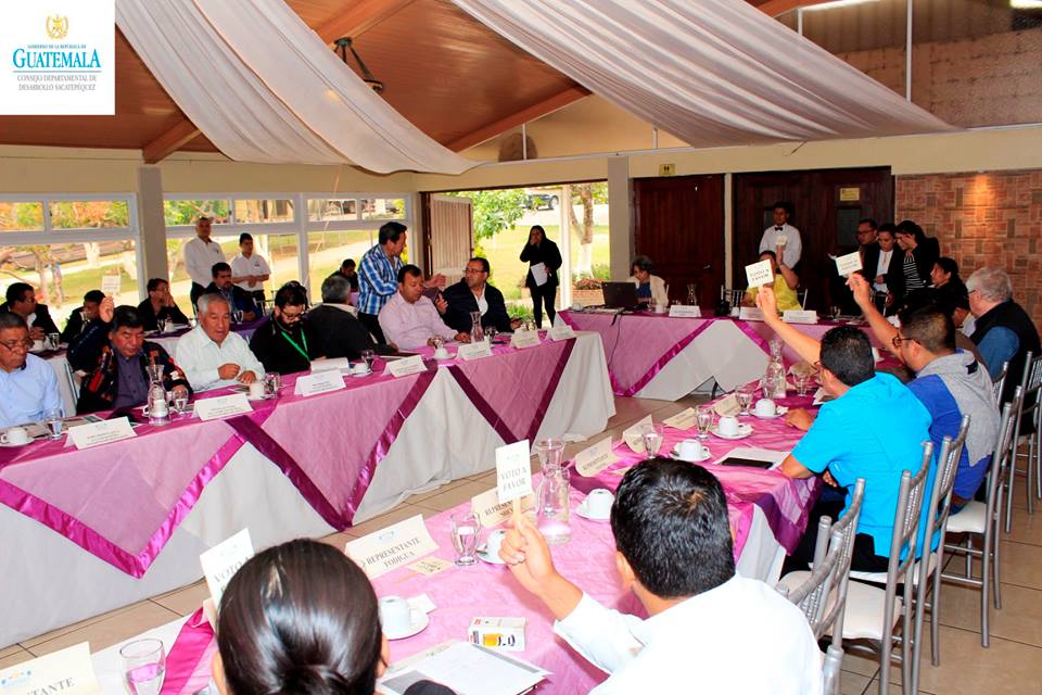 Reunión ordinaria de Consejo Departamental de Desarrollo de Sacatepéquez