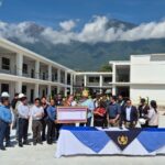 Visita presidencial en Centro de Salud, San Miguel Dueñas
